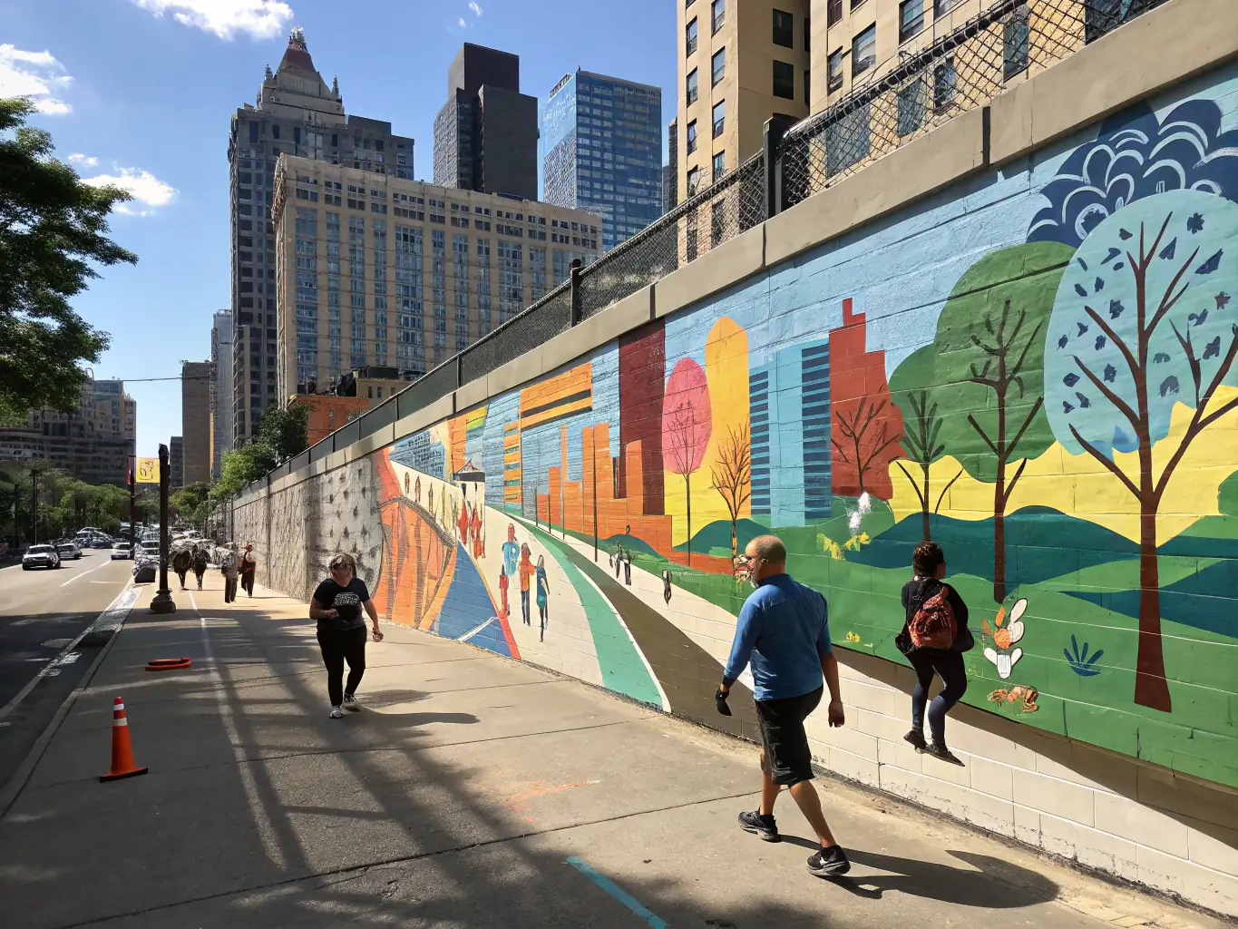 A visually striking image of a public art installation supported by ASSOCIATION CAF CONC A MUSES, showcasing a large-scale sculpture or mural in a public space. The artwork is thought-provoking and adds vibrancy to the urban environment.
